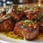Air Fryer Garlic Butter Steak Bites