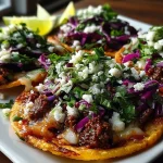Baked Ground Beef Tostadas (Cabbage Slaw)