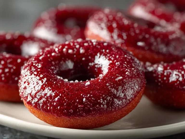 Baked Raspberry Protein Donuts