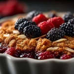Blackberry Apple Oatmeal Crumble