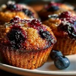 Blueberry Protein Muffin Cookies