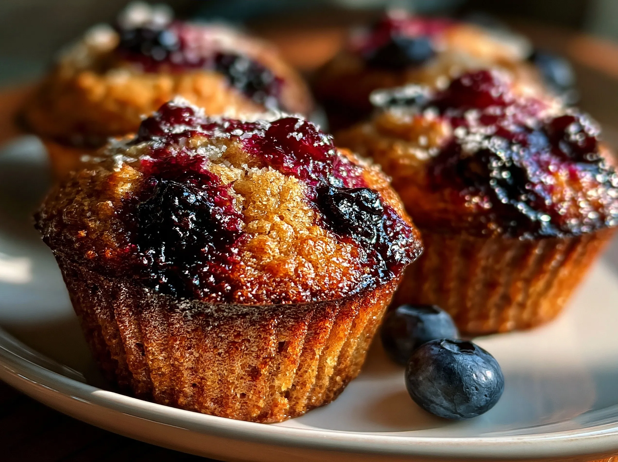 Blueberry Protein Muffin Cookies