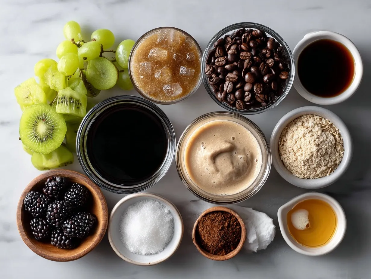 Ingredients for Cold Brew Coffee Smoothie