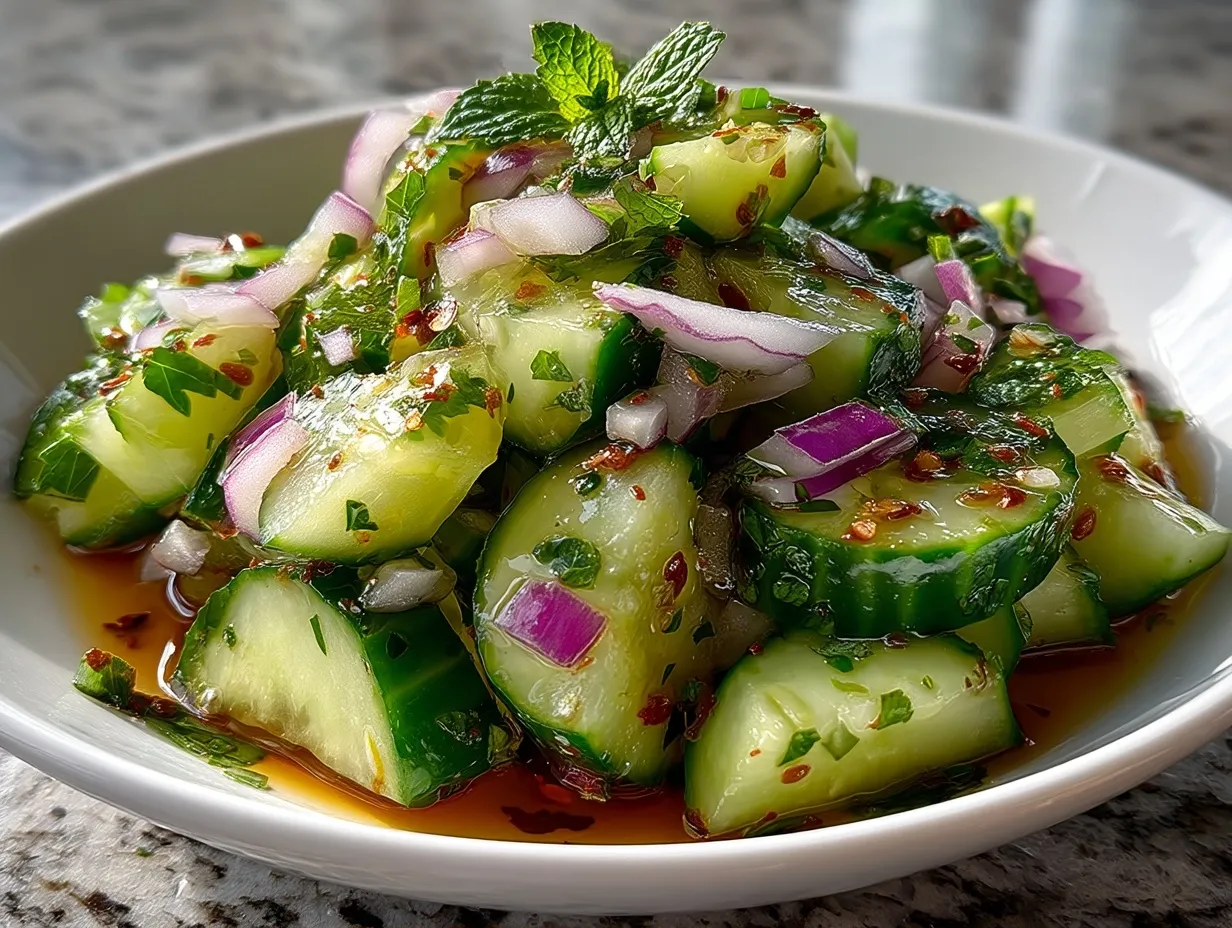 cucumber onion salad vinegar