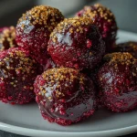 Dark Chocolate Raspberry Protein Truffles
