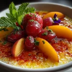 Fresh Peach Chia Protein Pudding