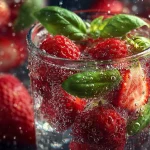 Fresh Strawberry Basil Infused Water