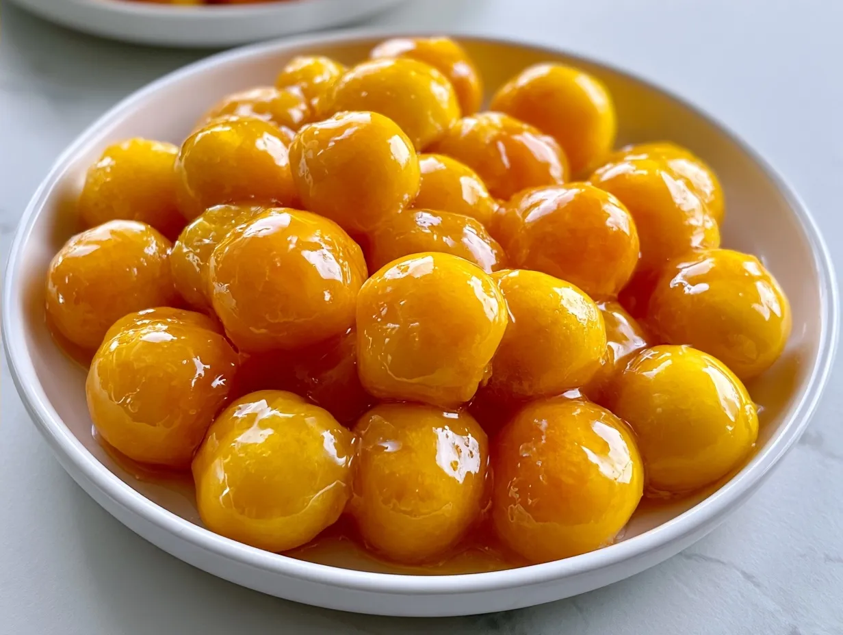Frozen Mango Greek Yogurt Drops