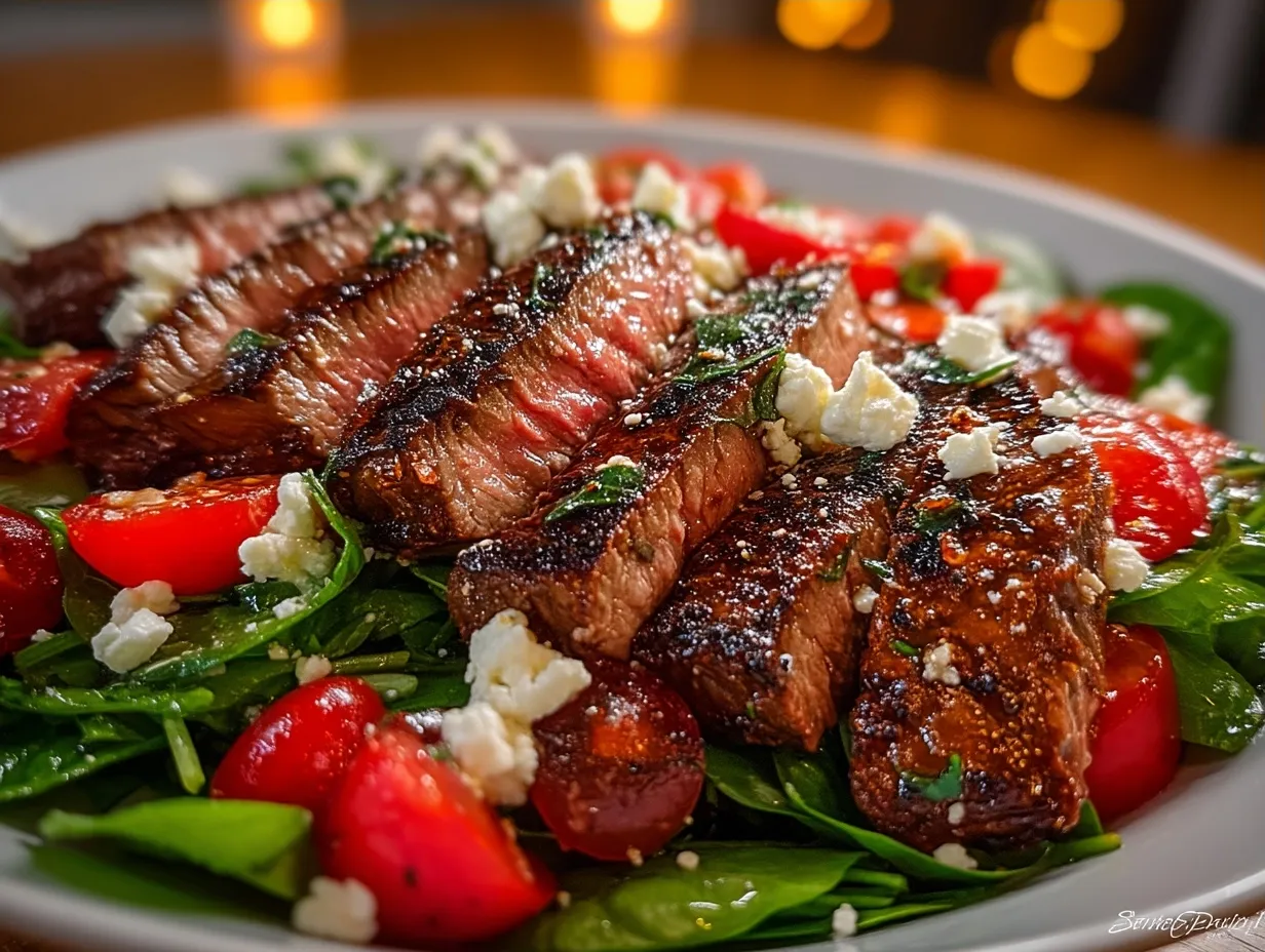 Grilled Mediterranean Steak Salad