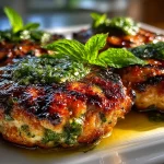 Grilled Pesto Turkey Burgers