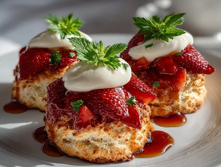 Healthy Strawberry Shortcake Biscuits