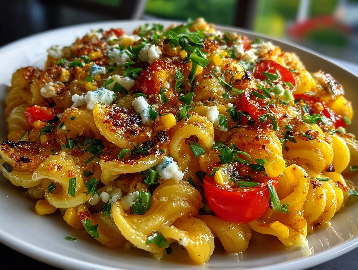 Healthy Street Corn Pasta Salad