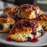 High Protein Blueberry Scones (Yogurt Based)