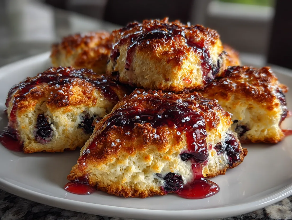High Protein Blueberry Scones (Yogurt Based)