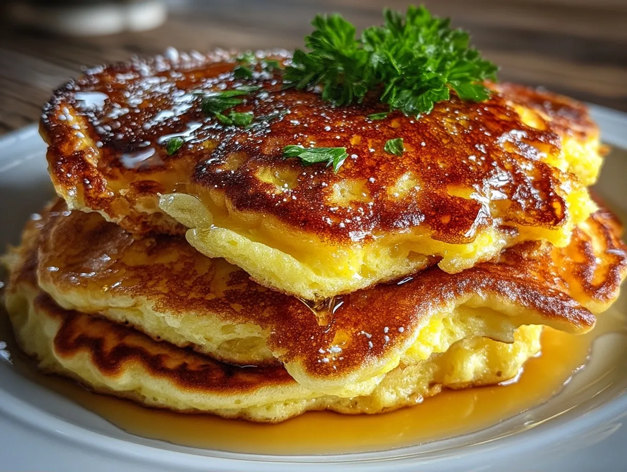 Served High Protein Lemon Ricotta Pancakes with fresh toppings