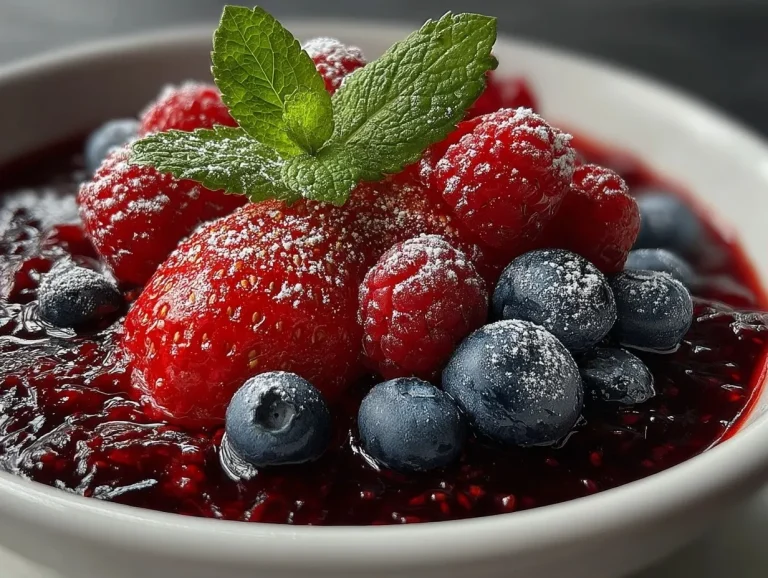 High Protein Mixed Berry Compote