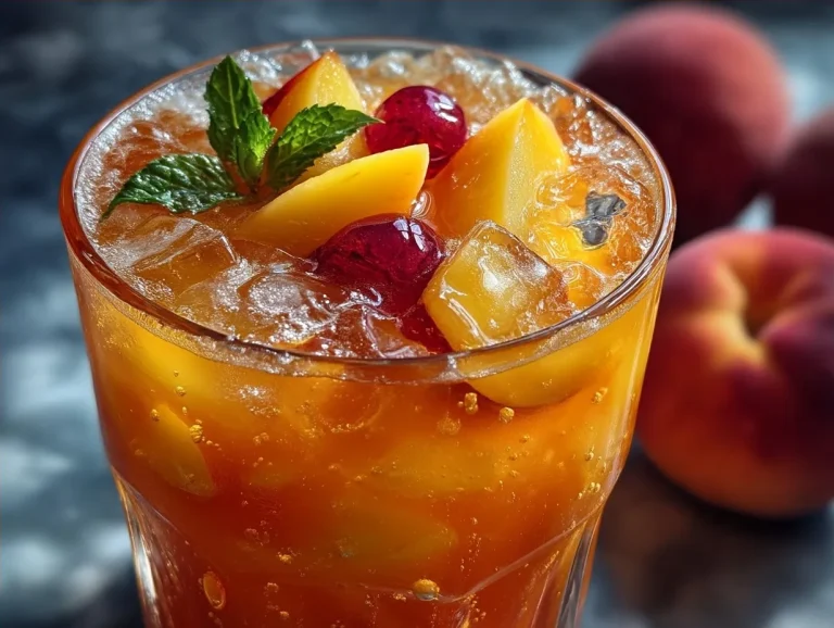 Iced Peach Green Tea (Unsweetened)