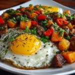 Lean Beef Sweet Potato Breakfast Hash