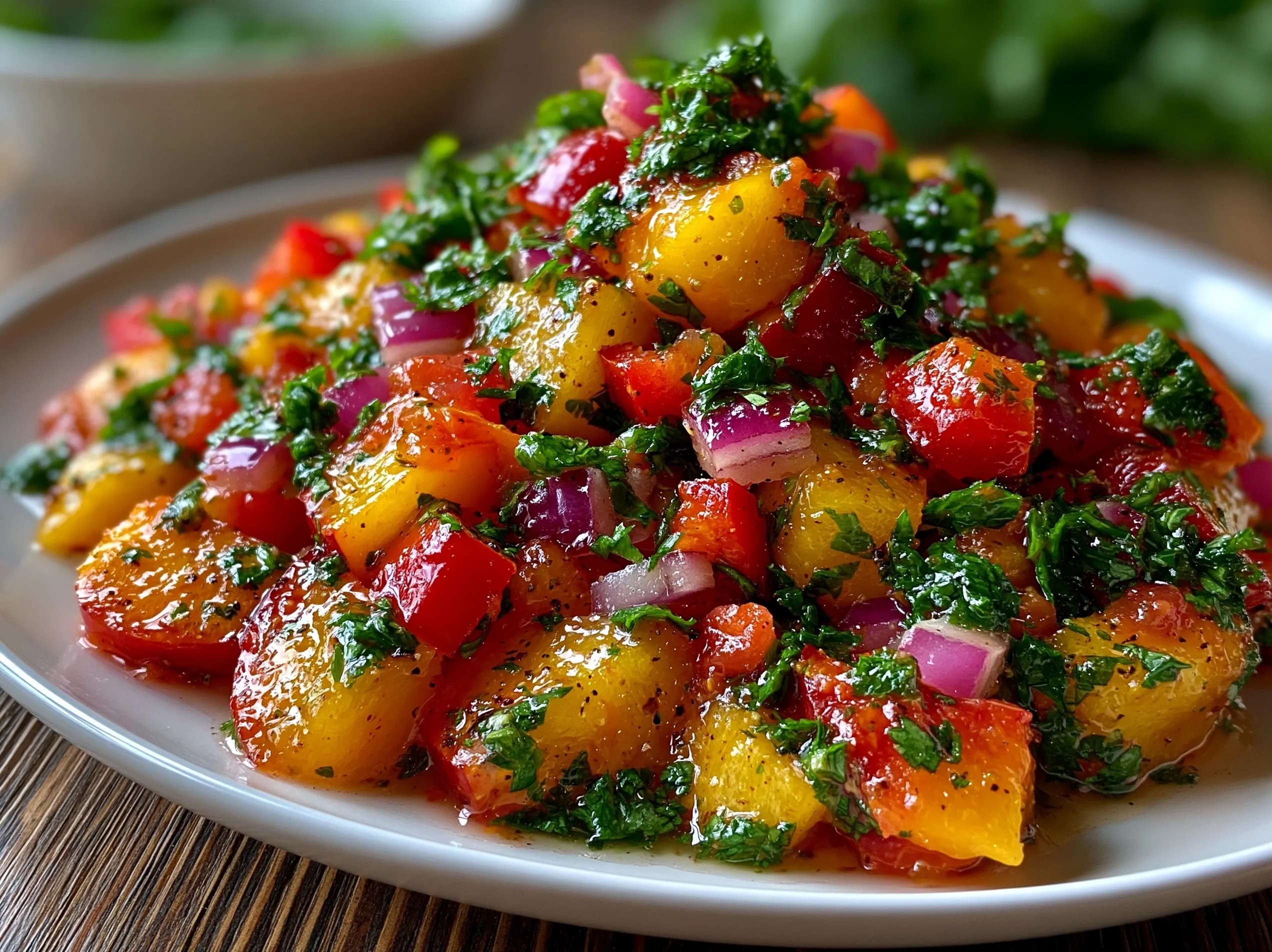 Peach Salsa for Grilled Chicken