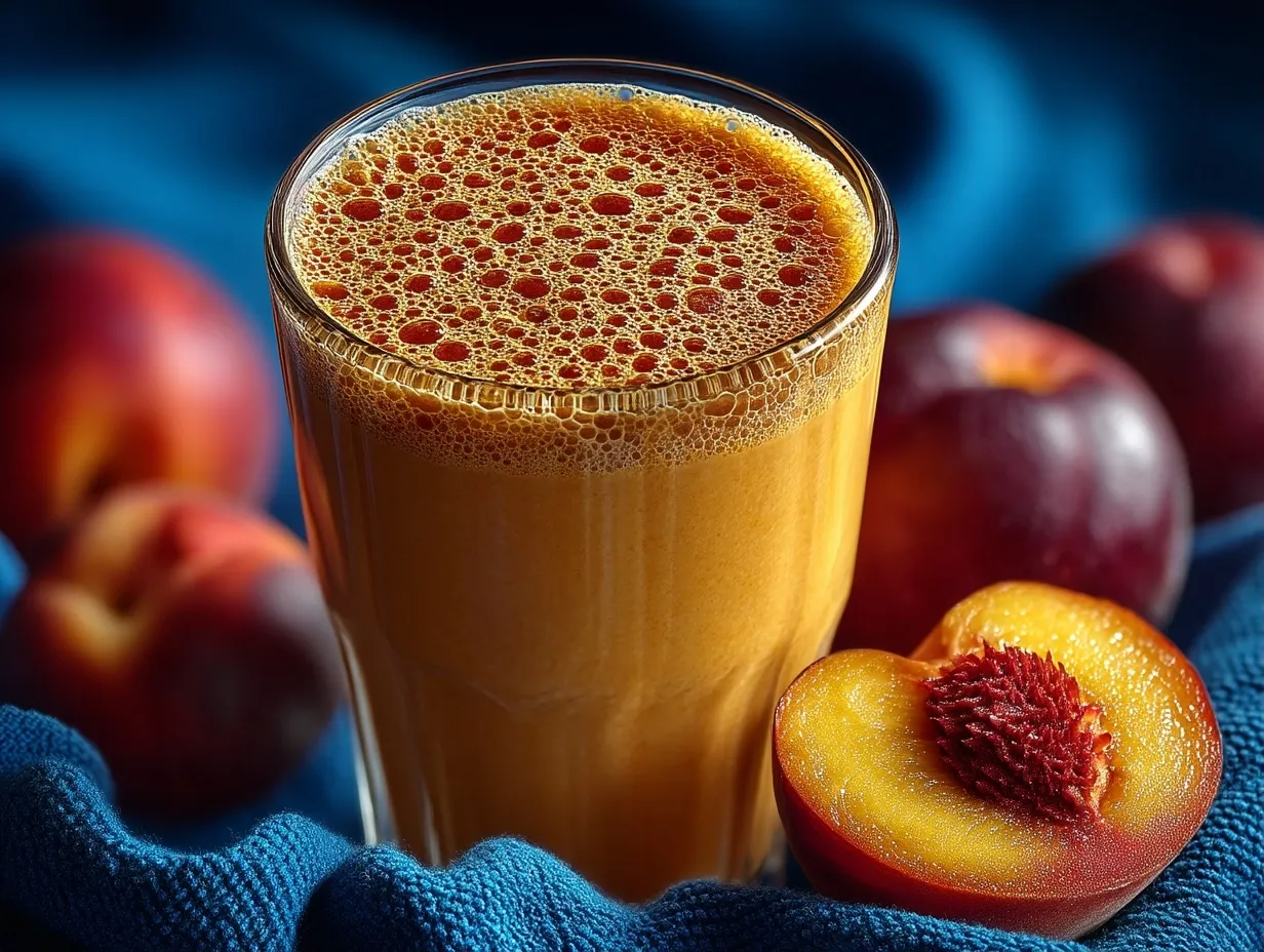 Peaches and Cream Whey Protein Shake