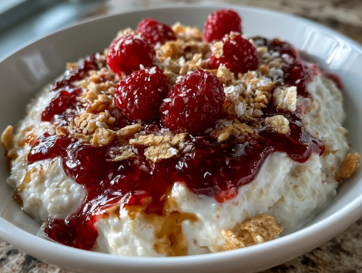 Peanut Butter Jelly Protein Oats