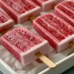 Raspberry Lemonade Protein Popsicles