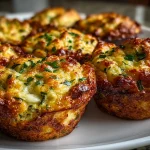 Savory Zucchini Chive Protein Muffins