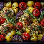 Sheet Pan Greek Chicken Potatoes