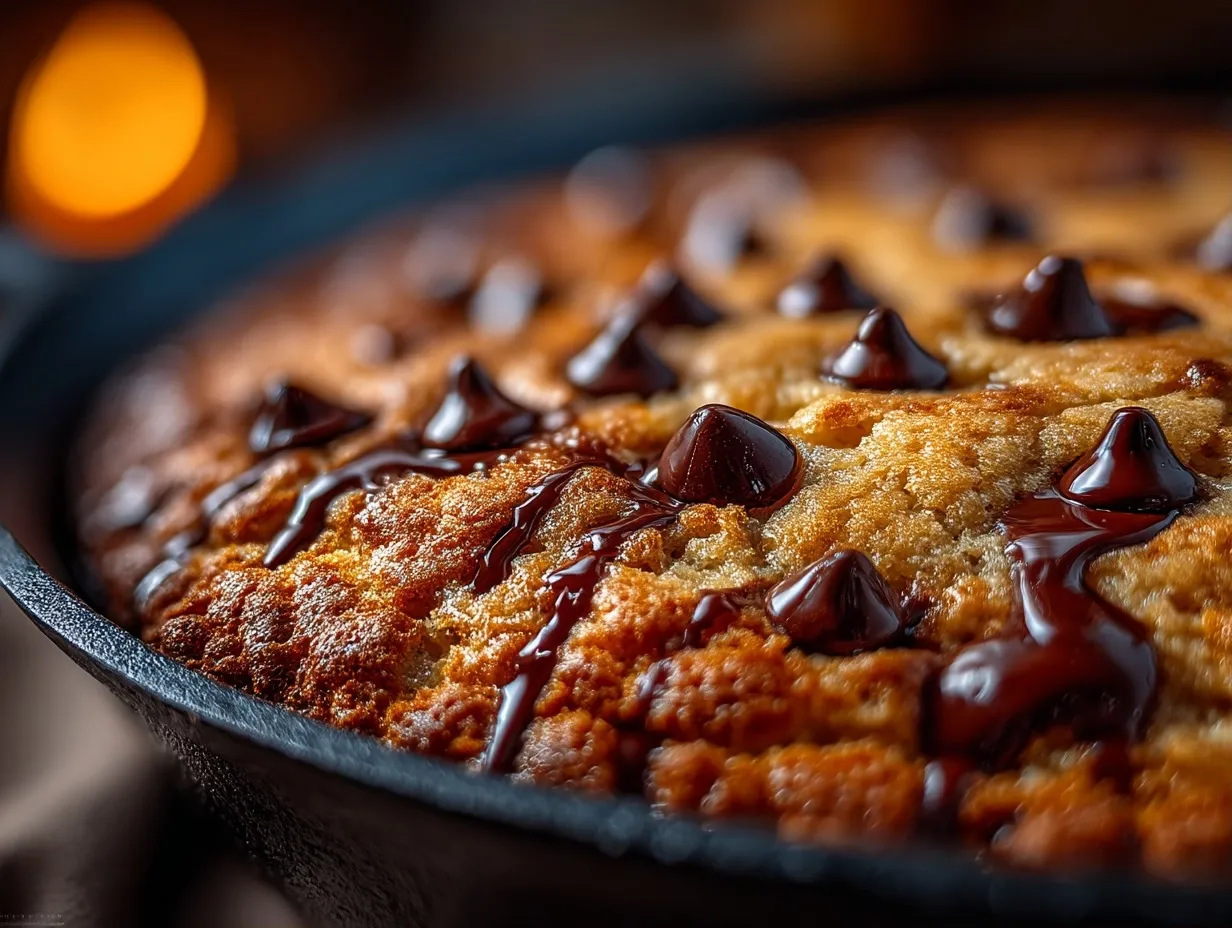 Skillet Chocolate Chip Pizookie (Macro-Friendly)