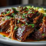 Slow Cooker BBQ Pulled Beef (Low Sugar)
