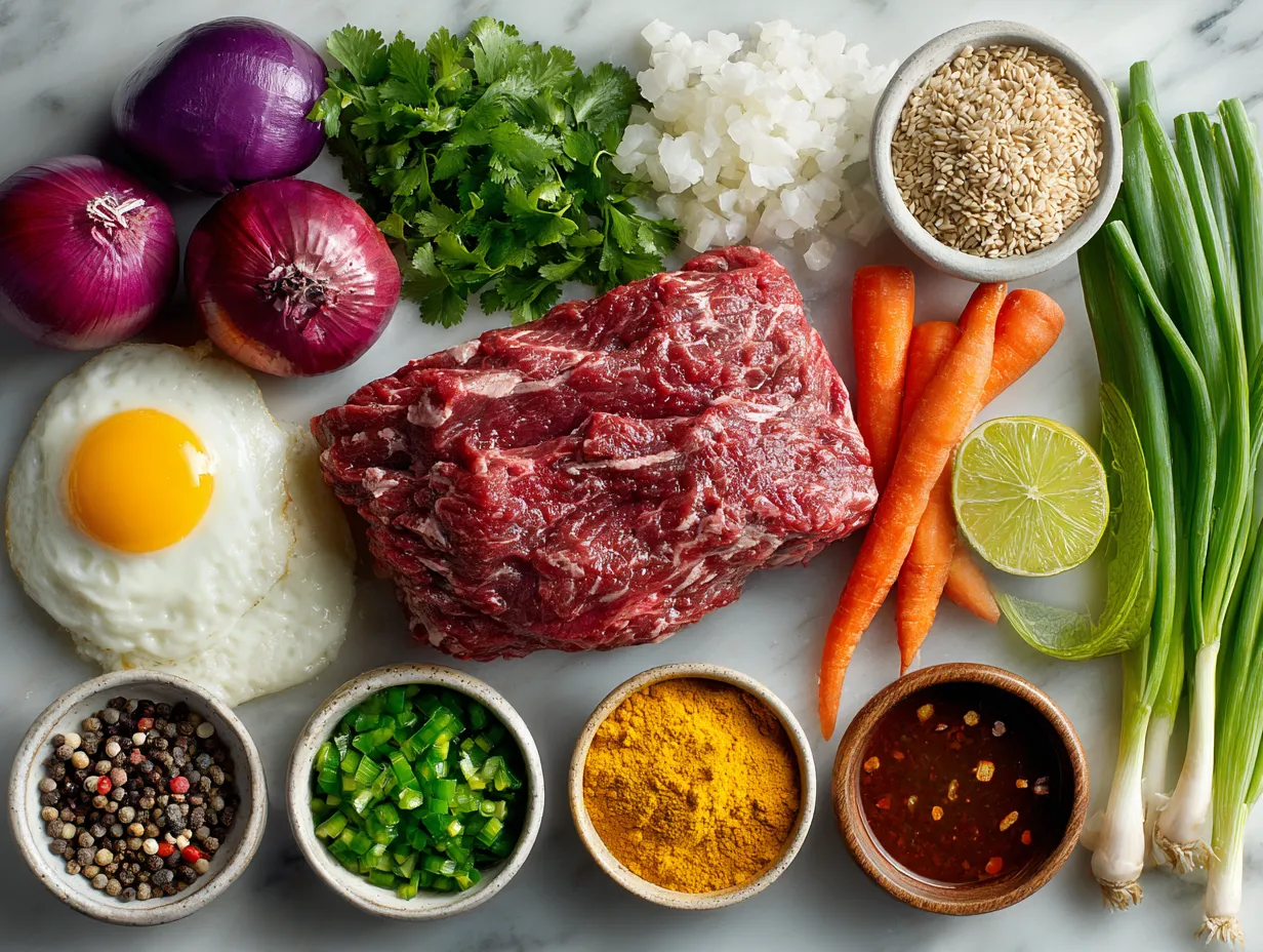 Ingredients for Slow Cooker BBQ Pulled Beef Low Sugar
