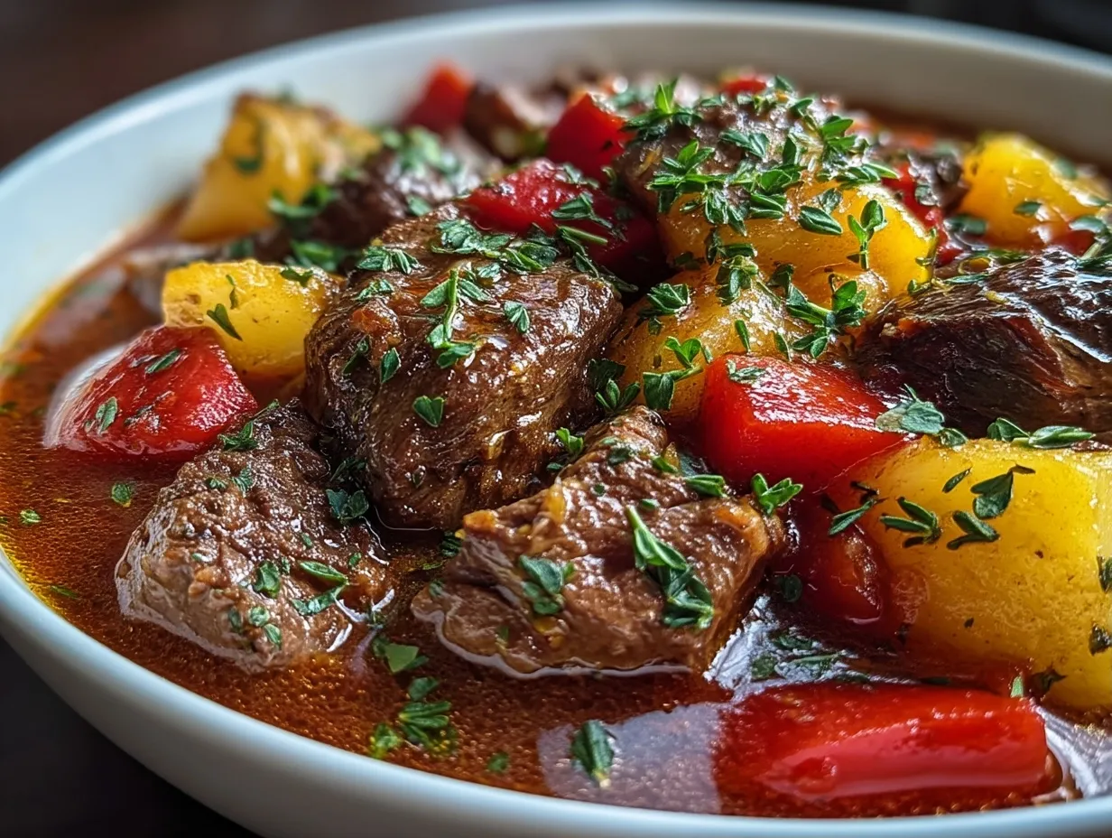 Slow Cooker Beef Stew (Summer Style)