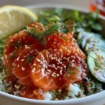 Smoked Salmon & Cucumber Protein Bowls