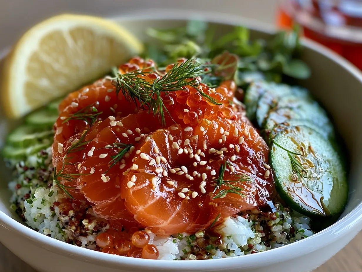 Smoked Salmon & Cucumber Protein Bowls