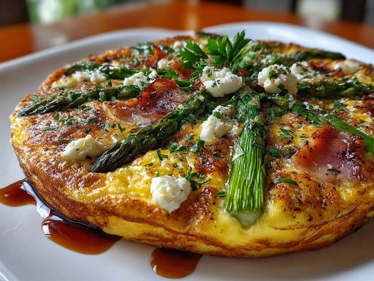 Smoked Turkey & Asparagus Frittata