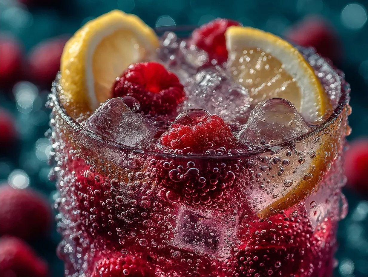 Sparkling Raspberry Lemonade (Monkfruit)