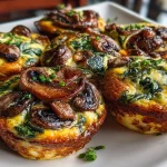 Spinach Mushroom Sous Vide Egg Bites