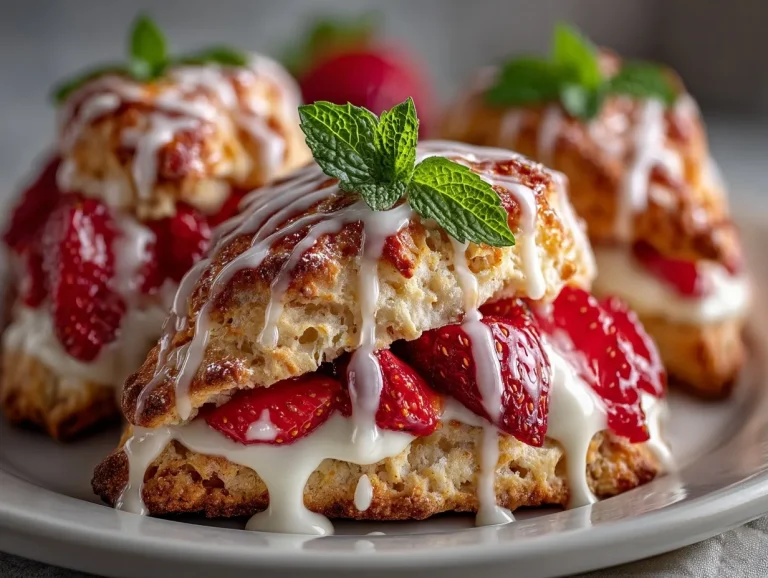 Strawberry Greek Yogurt Scones
