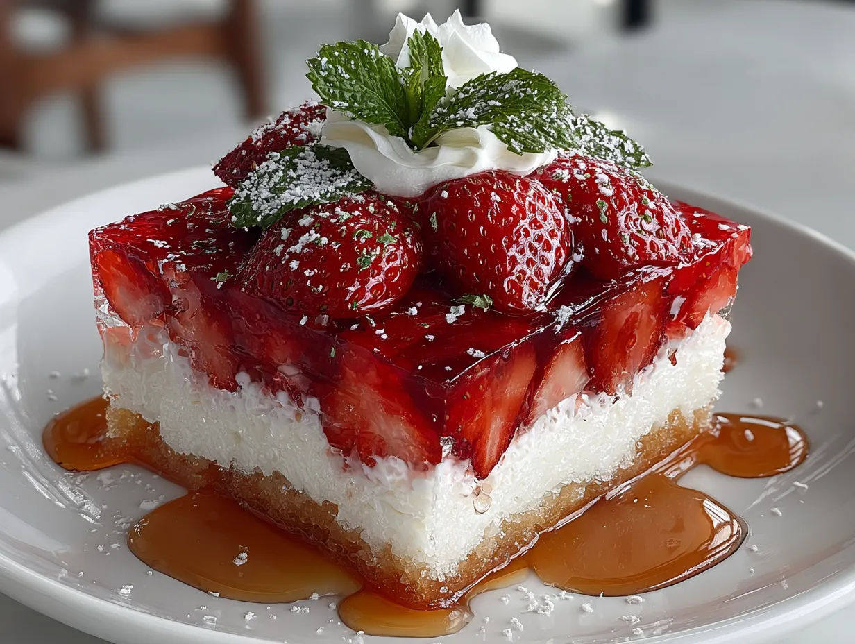 Strawberry Poke Cake (Sugar-Free Jello)