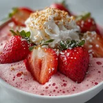 Strawberry Shortcake Protein Smoothie Bowl