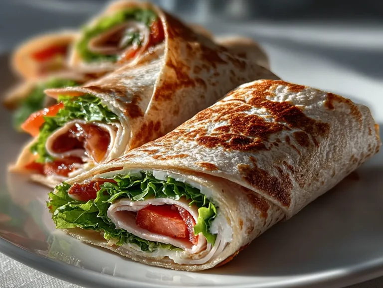 Turkey & Cheese Pinwheel Wraps (Low Carb)