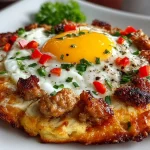 Turkey Sausage Breakfast Pizza