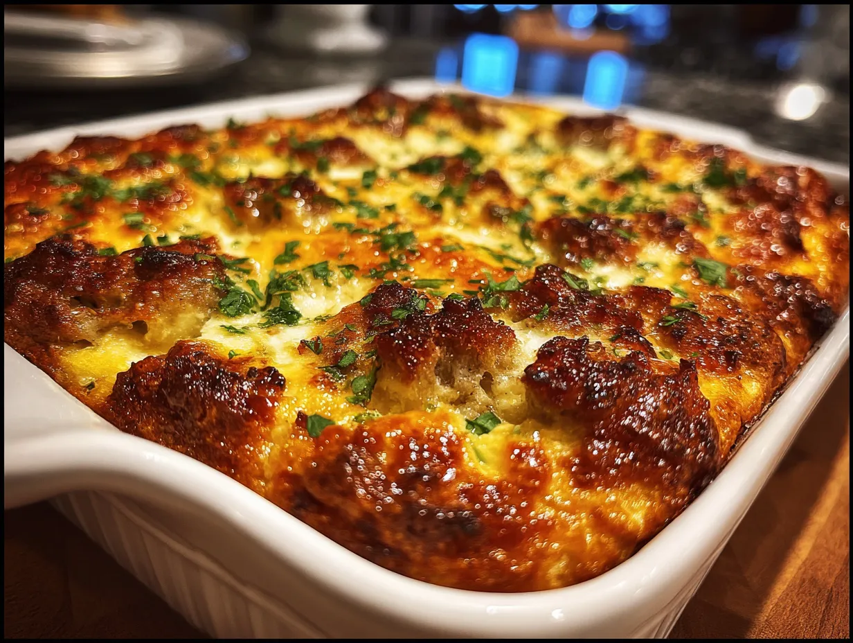 Turkey Sausage Egg White Breakfast Casserole