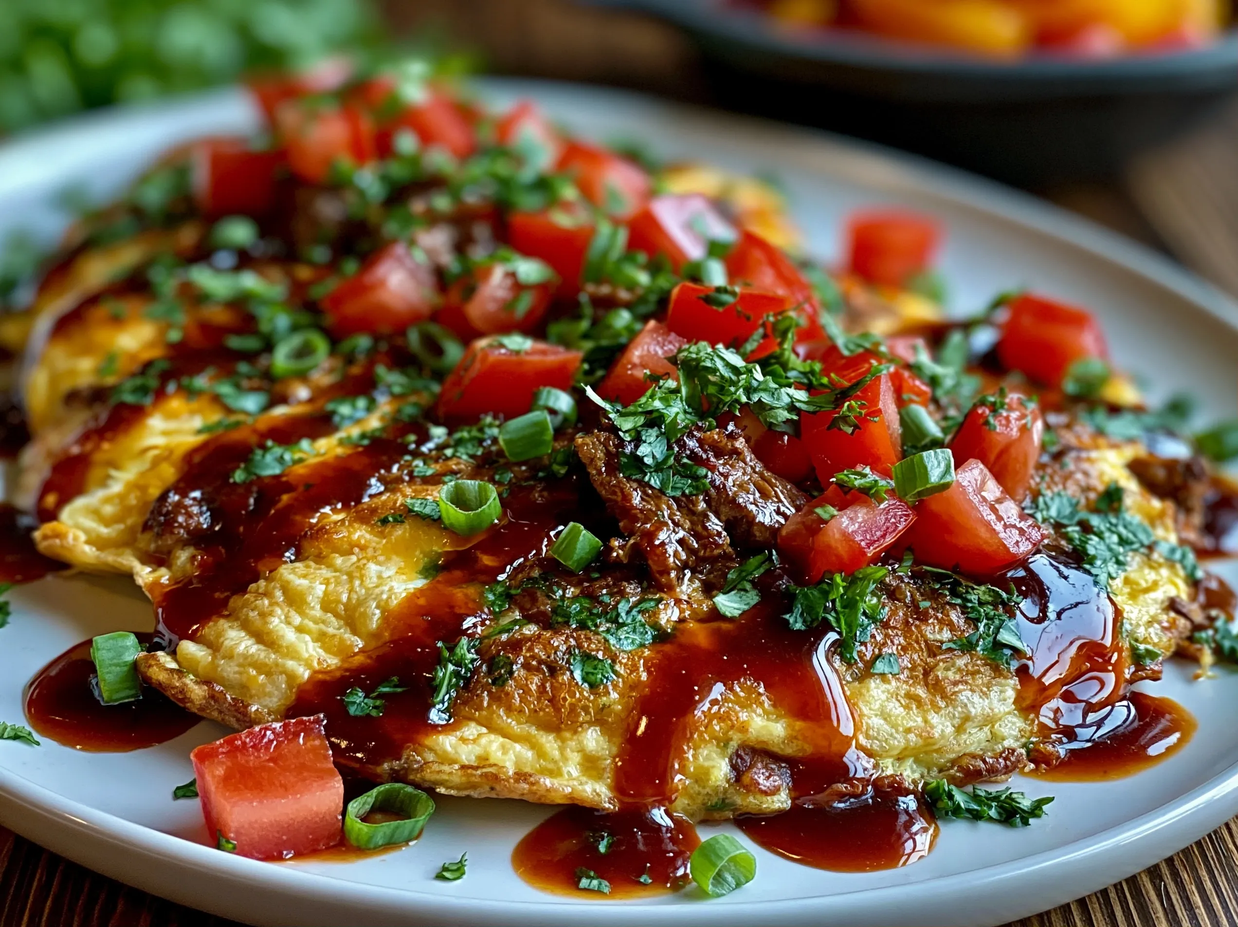 Western Omelet with Lean Beef