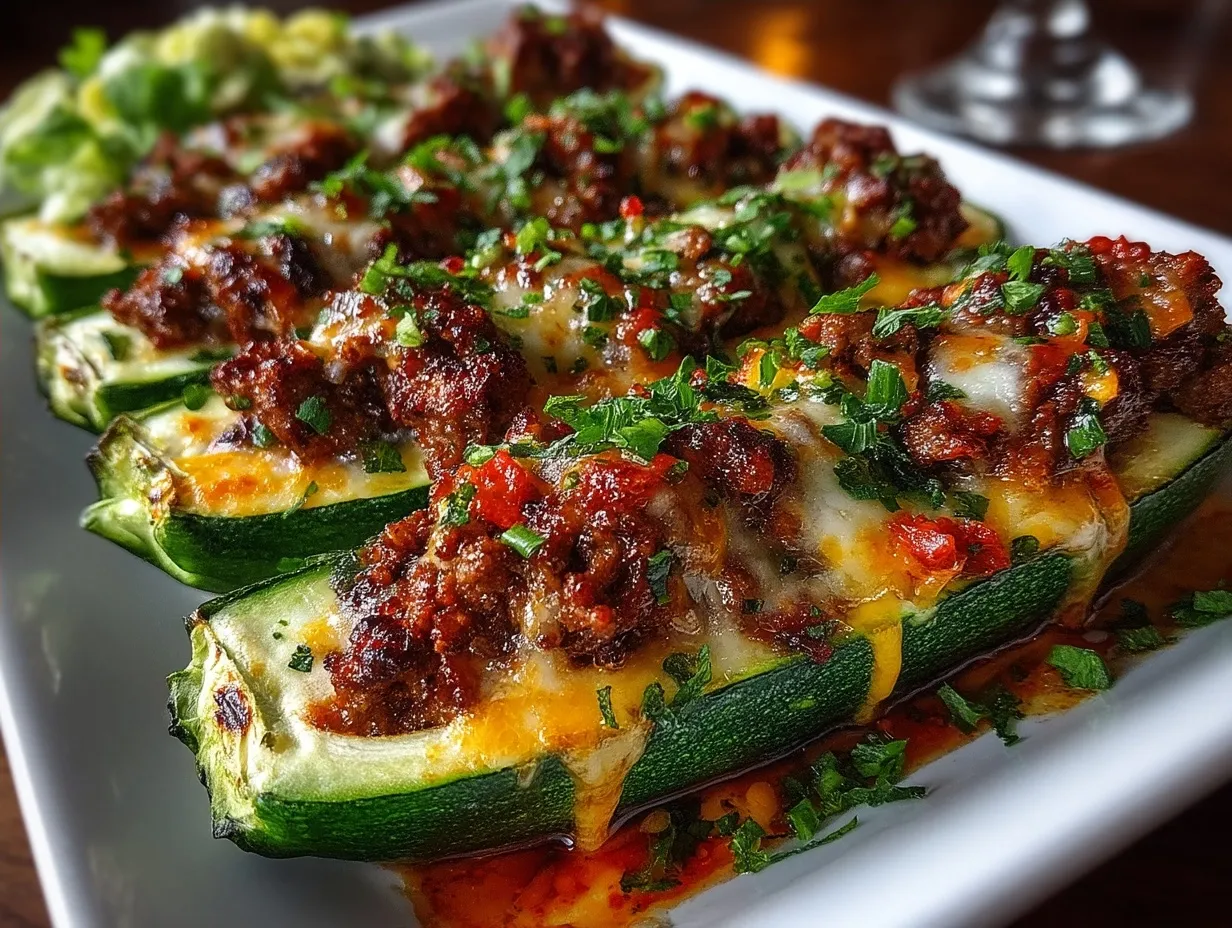 zucchini boats beef
