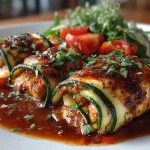 Zucchini Enchilada Roll Ups (Ground Turkey)