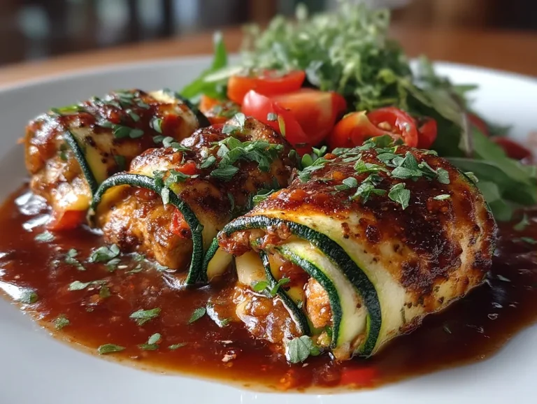 Zucchini Enchilada Roll Ups (Ground Turkey)