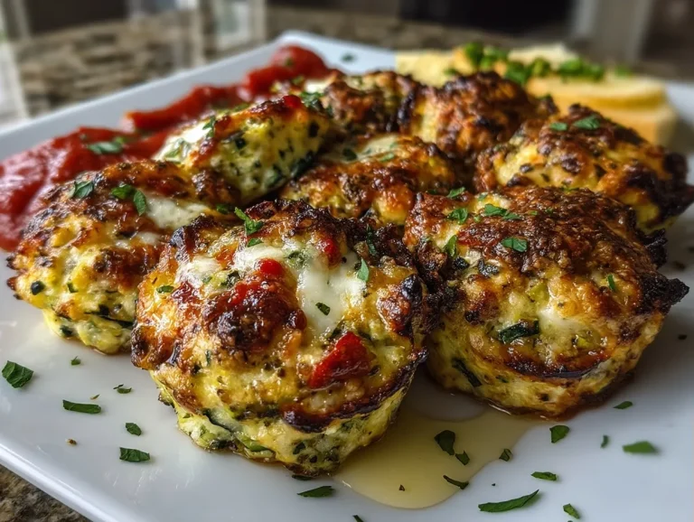 Zucchini Pizza Crust Bites (Low Cal)