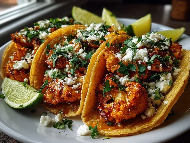 Air Fryer Buffalo Cauliflower & Chicken Tacos
