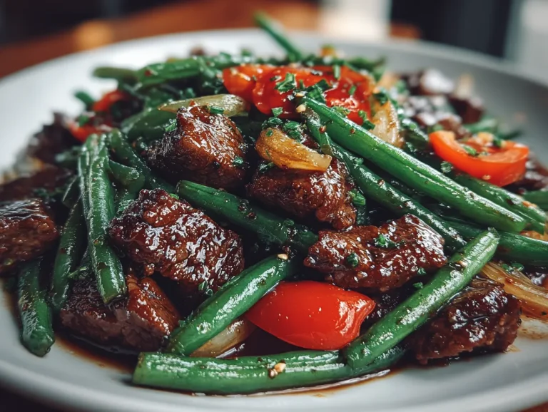 Beef and Green Bean Skillet